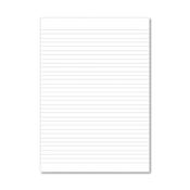 Hamelin Loose Leaf Paper 8mm Lined 1000 Page Unpunched No Margin A4 (Pack of 5) 100100776 image