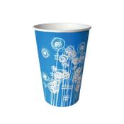 MyCafe Paper Cup 7oz Aqua Swirl (Pack of 100) MYC10284 image