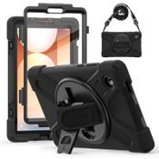 Techair TAXSGA043HS Samsung Tab A11 military grade drop protection rugged case with hand &amp; shoulder strap image