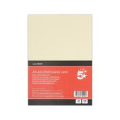 5 Star A4 Pastel Card x10 Cards 120 Cards in Total Pack of 12 FS680244