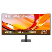 LG UltraWide™ U6 34U640B-B.AEK, 34-inch WQHD Curved (1800R) 144Hz Monitor, HDR10 and 99% sRGB, AMD FreeSync™ Premium image