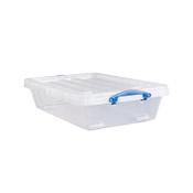 Really Useful Wheeled Box 33.3 Litre Clear Pack of 3 33.3CWB-PK3 image