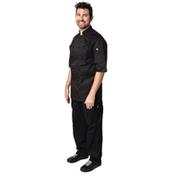 Chef Works Montreal Basic Black Cool Vent Chef Jacket - Size XL image