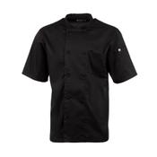 Chef Works Montreal Basic Black Cool Vent Chef Jacket - Size XXL image