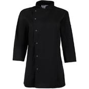 Whites Ladies Fitted Chef Jacket Black Size L image