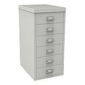 Bisley Multi-Drawer Cabinet 29 inches 6 Drawer Non-Locking Grey 29/6 H296NL-073 image