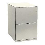 Bisley Note Pedestal Mobile 2 Filing Drawers White