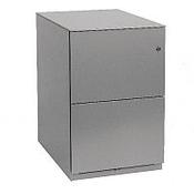 Bisley Note Pedestal Free Standing 2 Filing Drawers Grey image