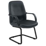 TC Canasta Visitor Chair Black Leather-Look image
