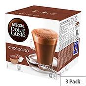 Nescafe Chococino for Dolce Gusto Machine Capsules - Makes 24 Drinks Extremely Chocolate Beverage with Notes of Vanilla and Creamy Texture Frothy Whole Milk