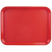 Olympia Kristallon Polypropylene Fast Food Tray Red Small 345mm image
