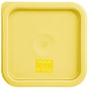Hygiplas Square Food Storage Container Lid Yellow Small