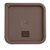 Hygiplas Square Food Storage Container Lid Brown Medium