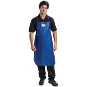 Burnguard Nylon QuicKlean Bib Apron Blue image