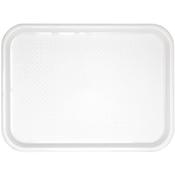 Olympia Kristallon Polypropylene Fast Food Tray White Large 450mm image