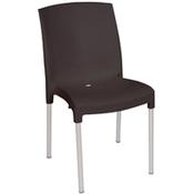 Bolero Stacking Bistro Side Chairs Black (Pack of 4)