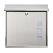 Burg Wachter Aire MB08 Stainless Steel Post Box H368 xW368xD114mm image
