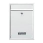 Burg Wachter  Style MB27 White Galvanized Steel Post Box H310 xW215xD70mm image