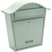 Burg Wachter  MB01 Chartwell Green Classic Wall Mounted Galvanised Steel Lockable Weather Resistant Post Box H370 xW363xD134mm image