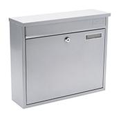 Burg Wachter  Swale MB26 Silver Galvanized Steel Post Box H310 xW362xD112mm image