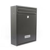 Burg Wachter  Trent MB19 Black Galvanized Steel Post Box H341 xW261xD93mm image