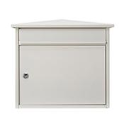 Burg Wachter  Mersey MB15 White Galvanized Steel Post Box H347 xW390xD206mm image
