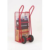 Hand Truck Heavy Duty Mesh Red Capacity 200Kg With Pneumatic Wheels 309042 image