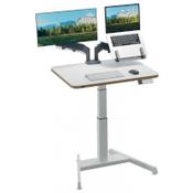 Leitz Ergo Small Electric Height Adjustable Sit Stand Desk with Stand-Up Reminder 130cm Height x 80cm Width x 60cm Depth image