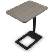Mobi Laptop Stand 400x500x620mm Black Frame &amp; Walnut Stained Grey Top