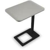 Mobi Laptop Stand 400x500x620mm Black Frame &amp; Pearl Grey Melamine Top