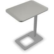 Mobi Laptop Stand 400x500x620mm Metallic Frame &amp; Pearl Grey Melamine Top