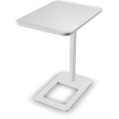 Mobi Laptop Stand 400x500x620mm White Frame &amp; White Melamine Top