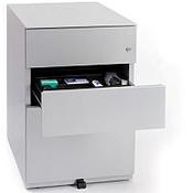 Bisley Note 3 Drawer Grey Desk Pedestal