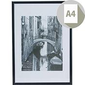Photo Album Company Certificate Frame A4 Back Loader Black A4MARBLK-NG image