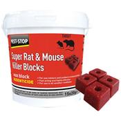 Pest-Stop Super Rat &amp; Mouse Killer Wax Blocks Single Pack