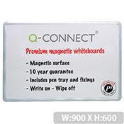 Magnetic Premium Dry Wipe Board 900x600mm Q-Connect