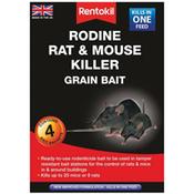 Rentokil Rodine Rat &amp; Mouse Killer Grain Bait (Sachets 4) Single Pack image