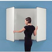 3 Panel Space Saving Whiteboard Magnetic