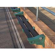 Recycled Plastic Wall Mounted Bench Sandstone image
