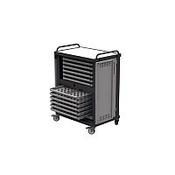 Heavy Duty Laptop Storage Trolley Holds Up To 24 Mid Size Laptops