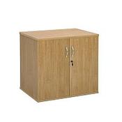 Office Desk High Cupboard Oak image