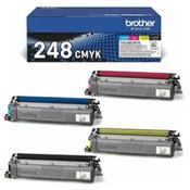 Brother TN248 Toner Multipack - 4 Cartridge Value Pack - Black, Yellow, Cyan, Magenta - Brother TN 248 image