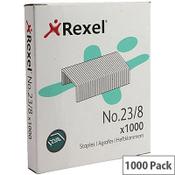 Rexel Heavy Duty Staples, No23/8mm (Pack of 1000, Ref 2101054) - Strong Staples for Thick Documents image