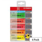 Stabilo Boss Highlighters - Assorted Colours, Pack of 6 image