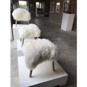 Sheepskin Footstool by Alison Ospina image
