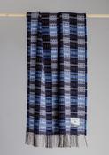 Fine Diamond Weave Blue Throw by Molloy &amp;amp; Sons