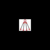 LIFTING CHAIN SLING C/W MASTER LINK 10MM X 3M X 4 LEG