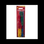 247 Assort Colour Cables Ties Blister 250Pce