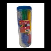 247 Assorted Colour Cable Ties Tube 600Pcs