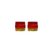 LED TAIL LIGHT SQUARE 4" PAIR